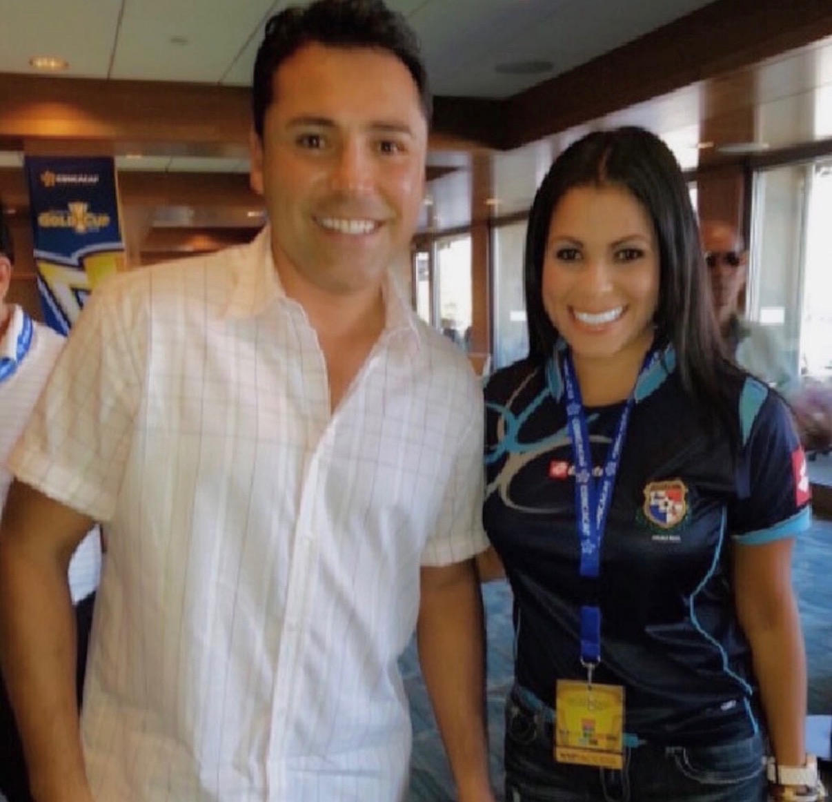 Rosario Grajales con invitados o en cobertura de eventos