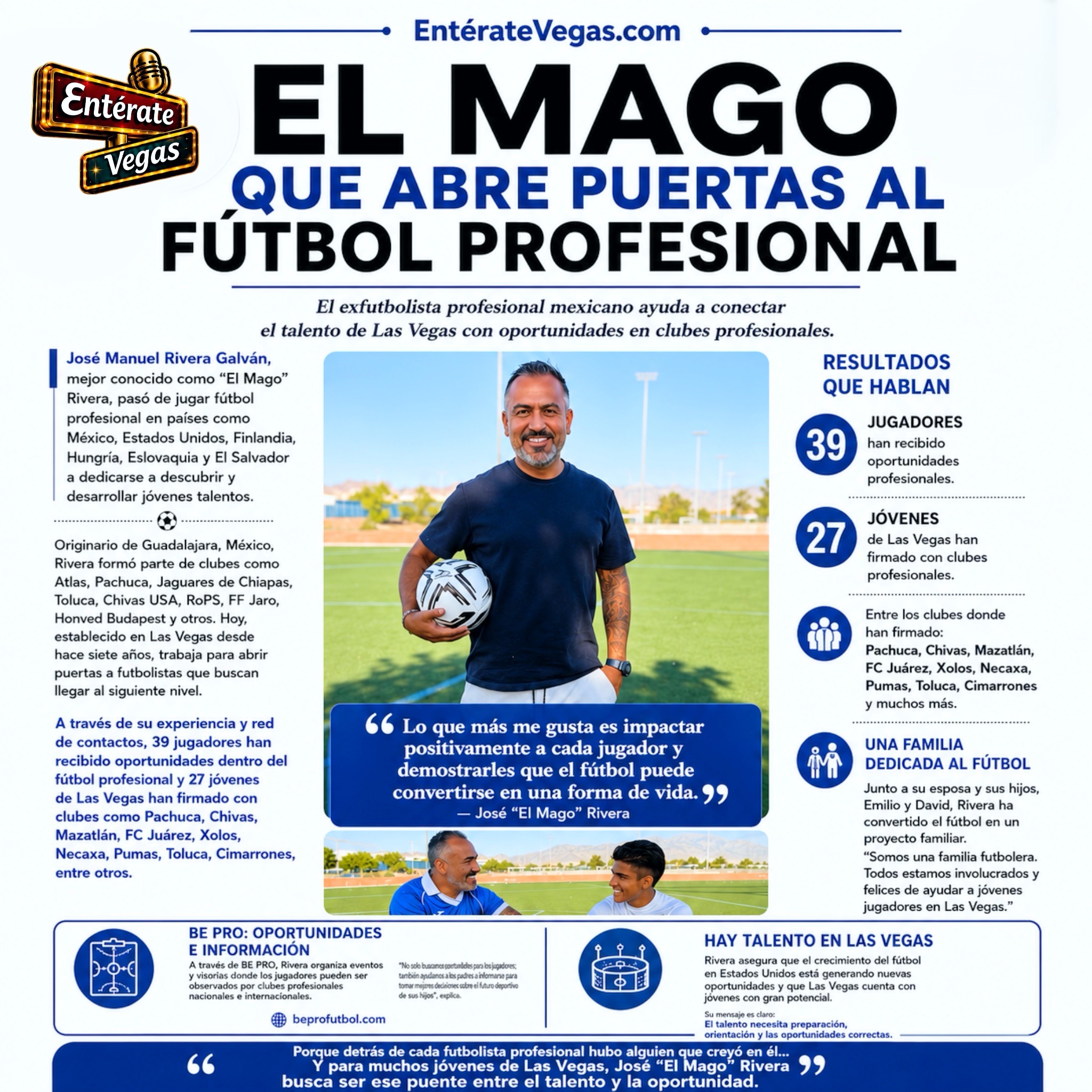 El Mago que Abre Puertas al Fútbol Profesional — Foto destacada