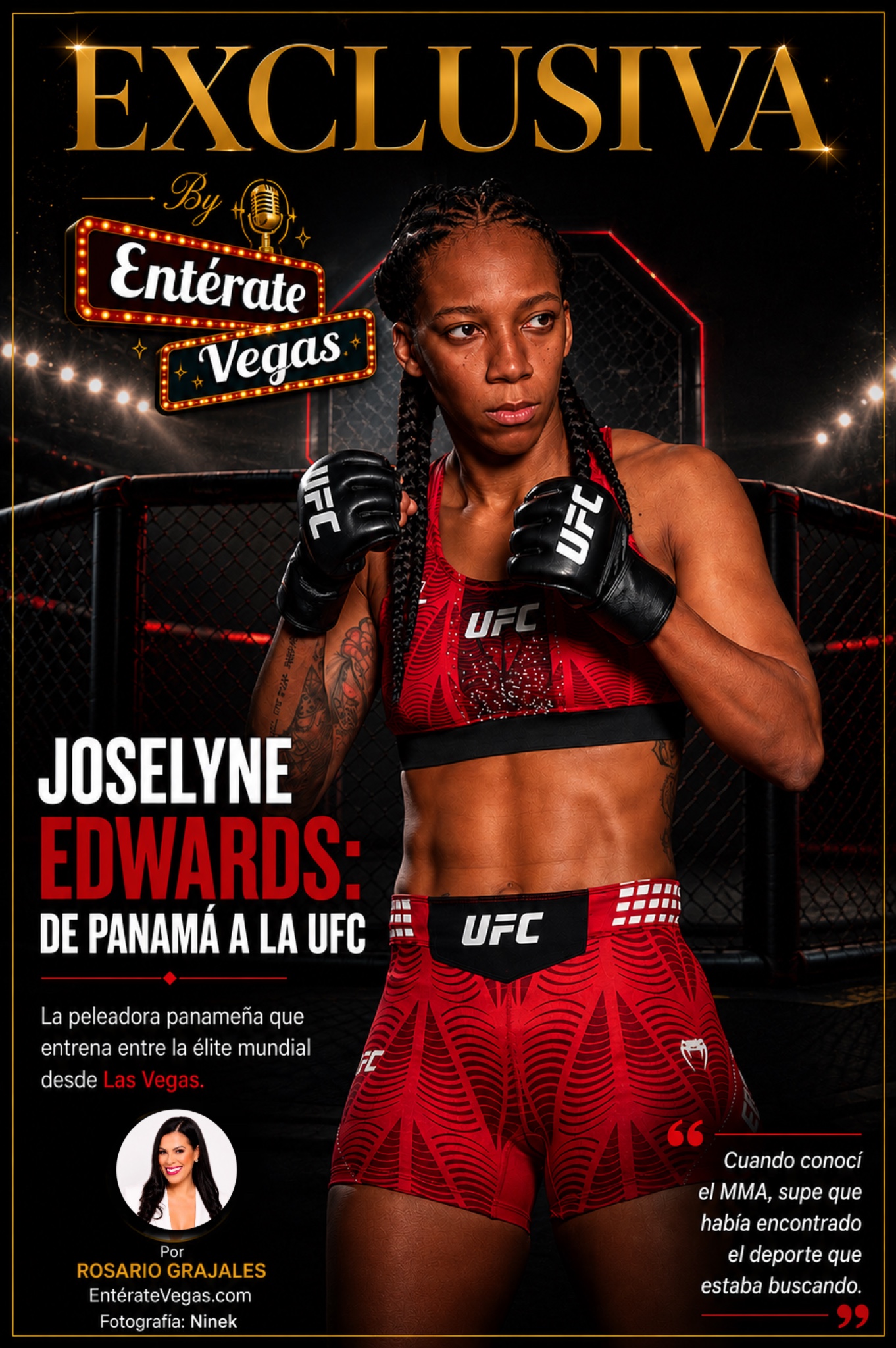 Portada Exclusiva — Joselyne Edwards: de Panamá a la UFC